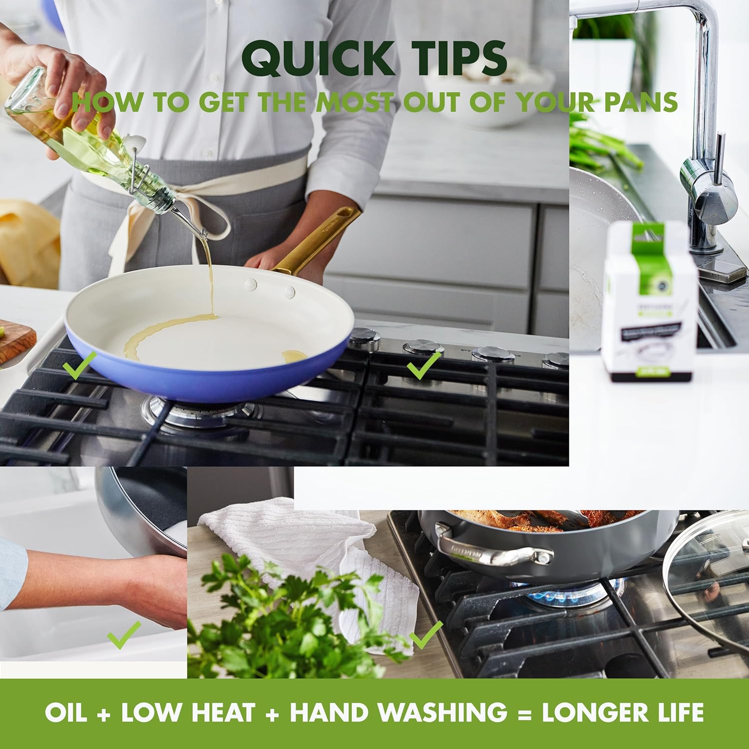 GreenPan Rio Healthy Ceramic Nonstick 7" Frying Pan Skillet, PFAS-Free, Dishwasher Safe, Turquoise - 24hrsmart